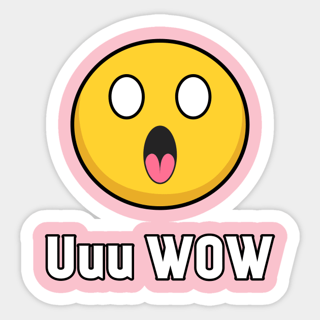 Shocked emoticon Sticker by Aan Design Art